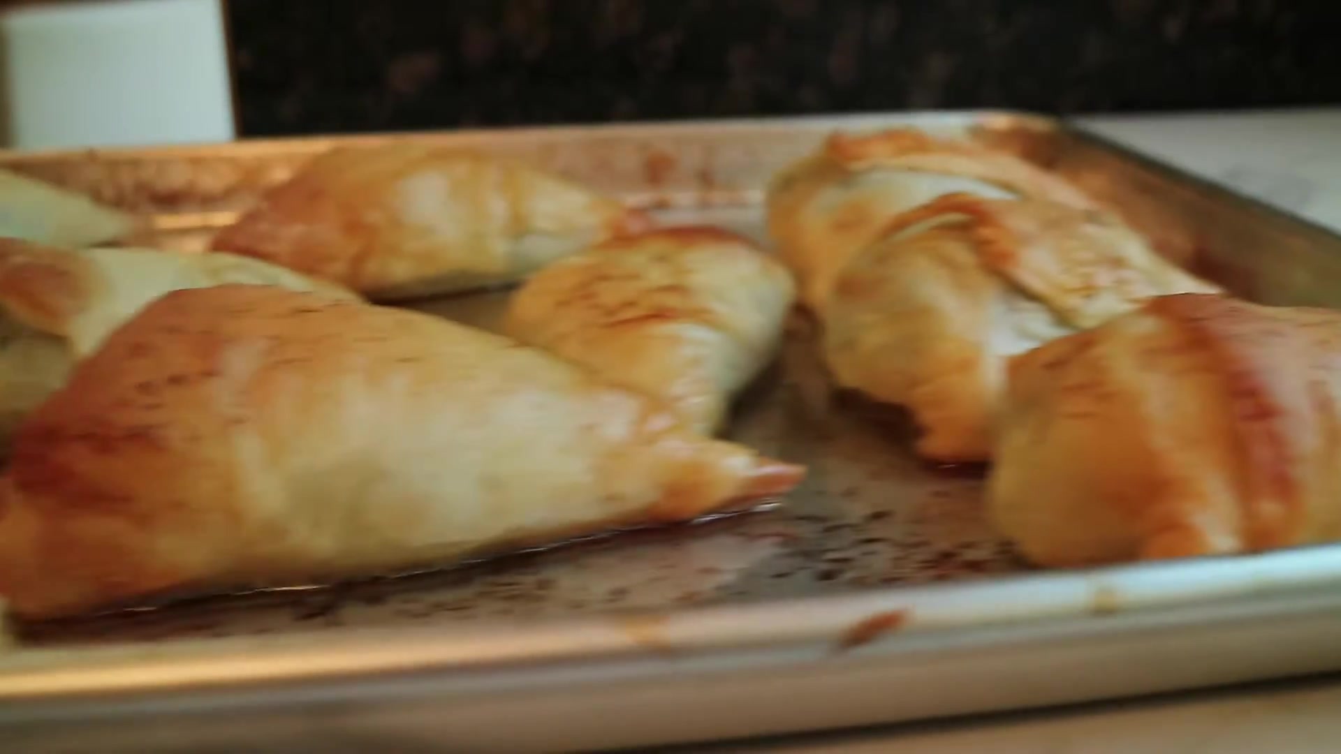 Video thumbnail for SPANAKOPITA TRIANGLES with filo pastry. INSANELY DELICIOUS! (1080p 30fps)