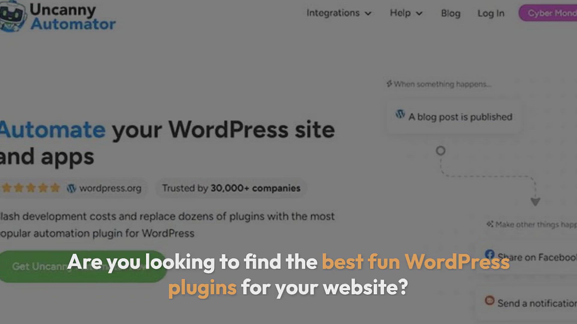 'Video thumbnail for 13 Best Fun WordPress Plugins You’re Missing Out On'