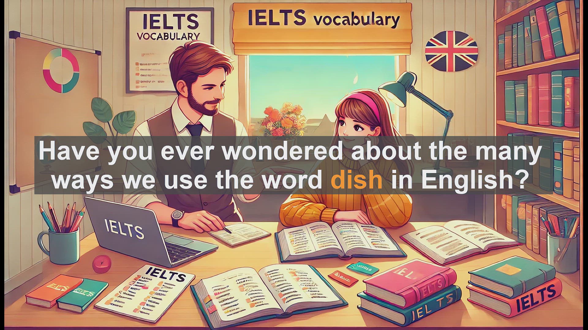 'Video thumbnail for 2500 Must Know IELTS 5.5 Vocabulary - The Many Uses of 'Dish' in English: IELTS Vocabulary Guide'