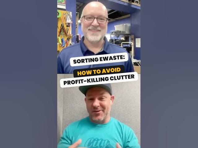 Video thumbnail for How to avoid profit-killing clutter: Sorting eWaste. #shorts