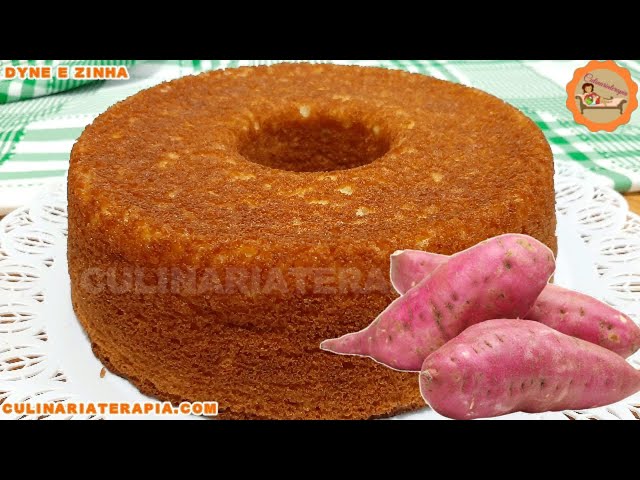 'Video thumbnail for Bolo de Batata Muito Fofinho com batata doce, super úmido muito fácil de fazer'