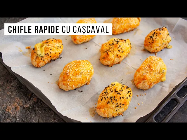 Video thumbnail for Chifle pufoase cu cașcaval - rețeta rapidă, fără drojdie | Bucate Aromate