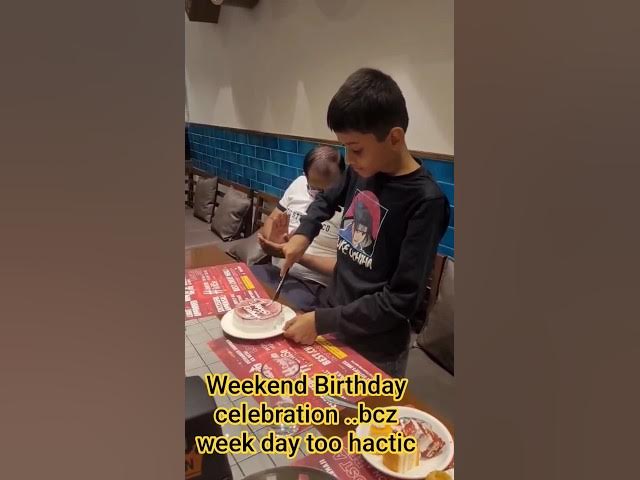 Video thumbnail for Weekend Birthday celebration ..bcz week day too hactic #ytshorts #happybirthday #shortsfeed