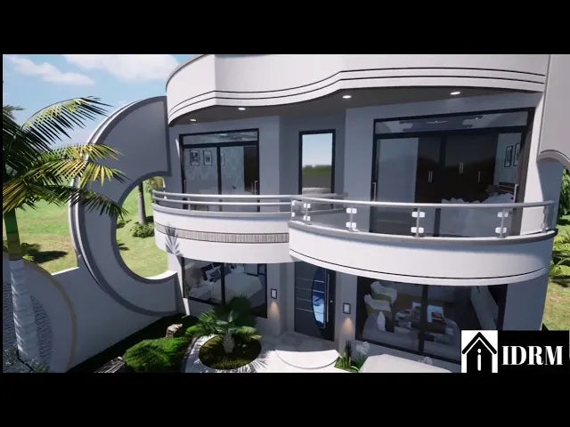 'Video thumbnail for Desain Rumah Mewah 2 Lantai Modern dengan Kolam Renang 10x20m'
