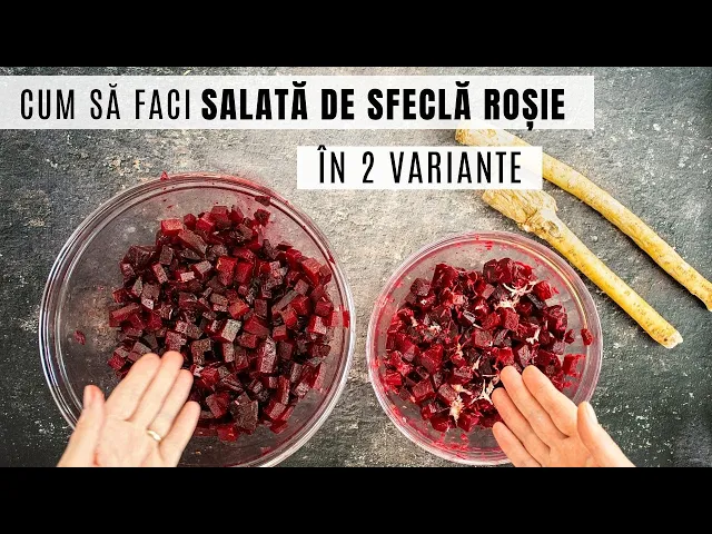 'Video thumbnail for Salată de sfeclă roșie fix pe gustul tău! Cu hrean sau fără hrean | Bucate Aromate'