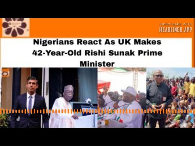 Video thumbnail for Nigerians React As UK Makes 42-Year-Old Rishi Sunak Prime Minister ~ OsazuwaAkonedo
