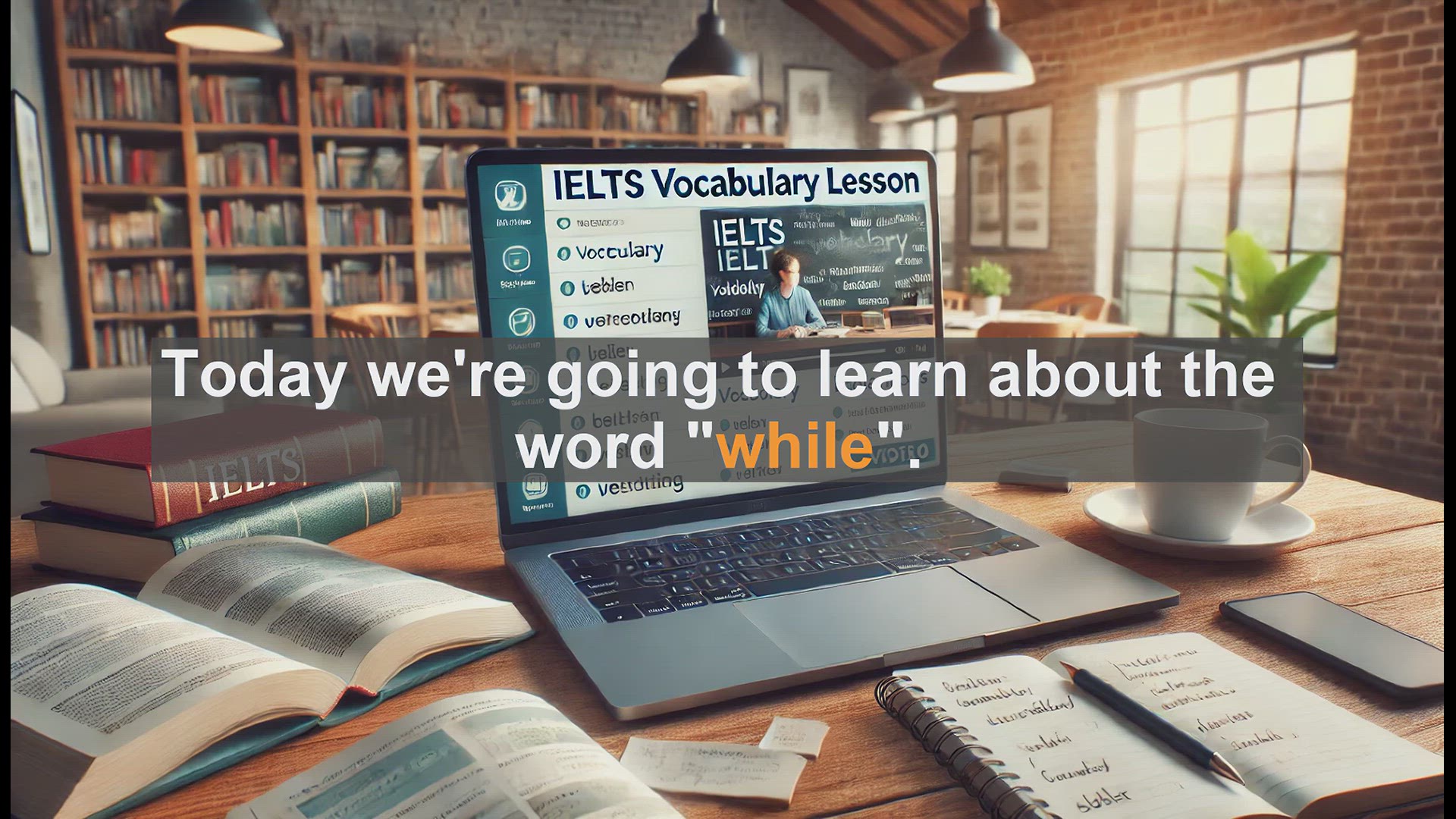 'Video thumbnail for 2500 Must Know IELTS 5.5 Vocabulary - IELTS Vocabulary: Mastering the Word 'While''
