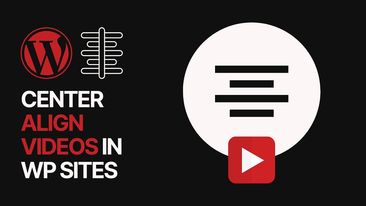 'Video thumbnail for How to Center Align Videos in WordPress_ Simple Tutorial That Works In Any Site'