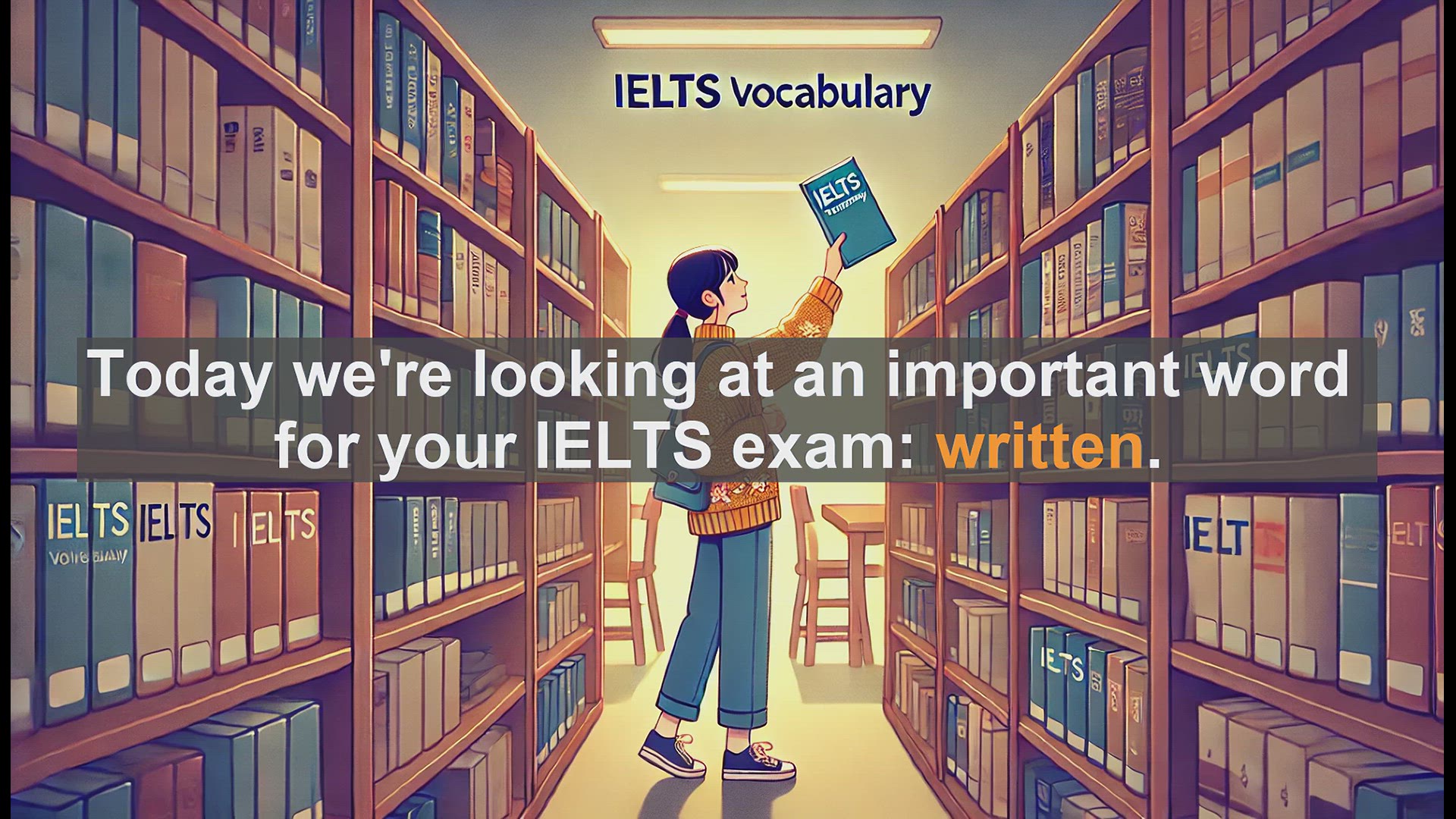 'Video thumbnail for 2500 Must Know IELTS 5.5 Vocabulary - IELTS Vocabulary: Understanding and Using 'Written''