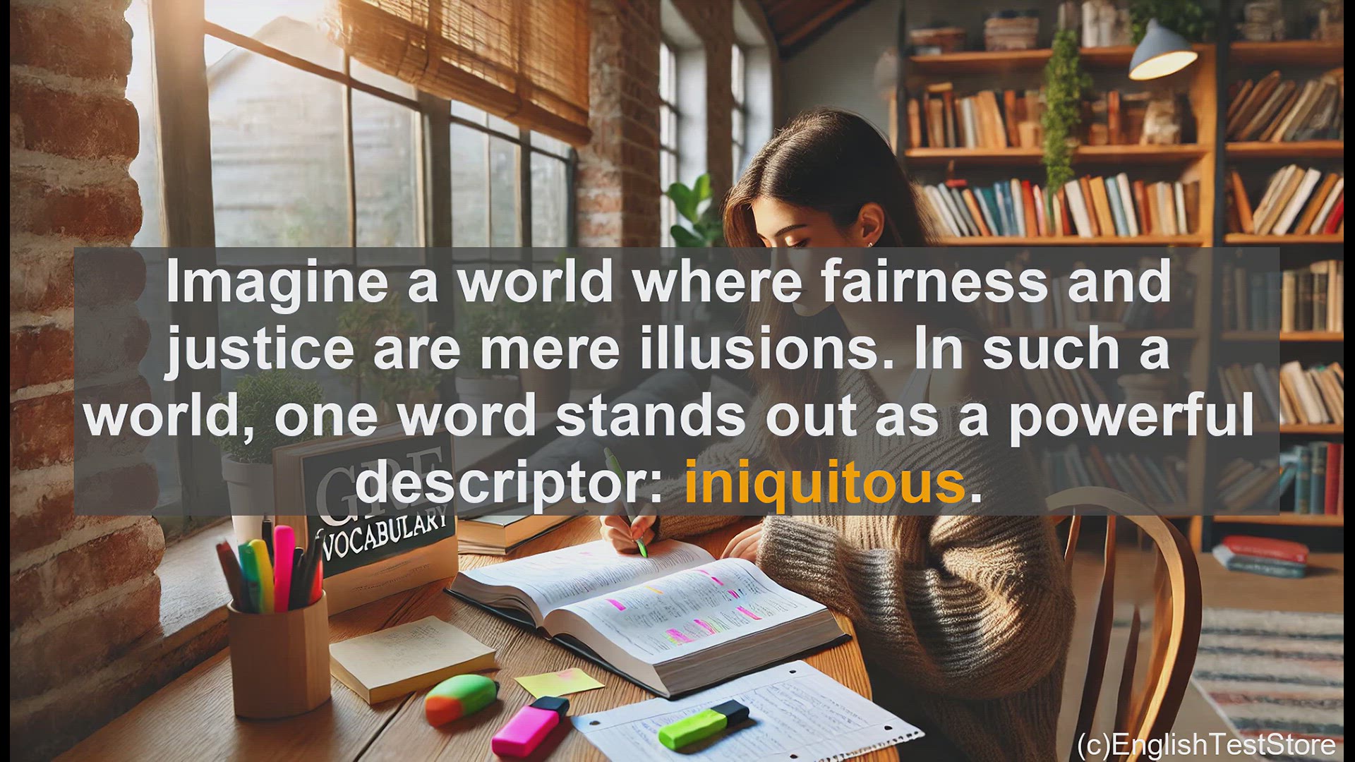 'Video thumbnail for GRE Vocabulary Lesson: Exploring the Powerful Word 'Iniquitous''