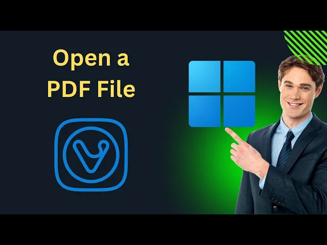 'Video thumbnail for How to Open a PDF File using Vivaldi Browser on Windows 11 | GearUpWindows Tutorial'