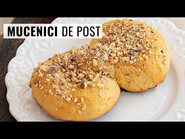 'Video thumbnail for Suc de portocale în aluat? Da! 😉 Cei mai pufoși și mai aromați mucenici de post cu miere și nucă'