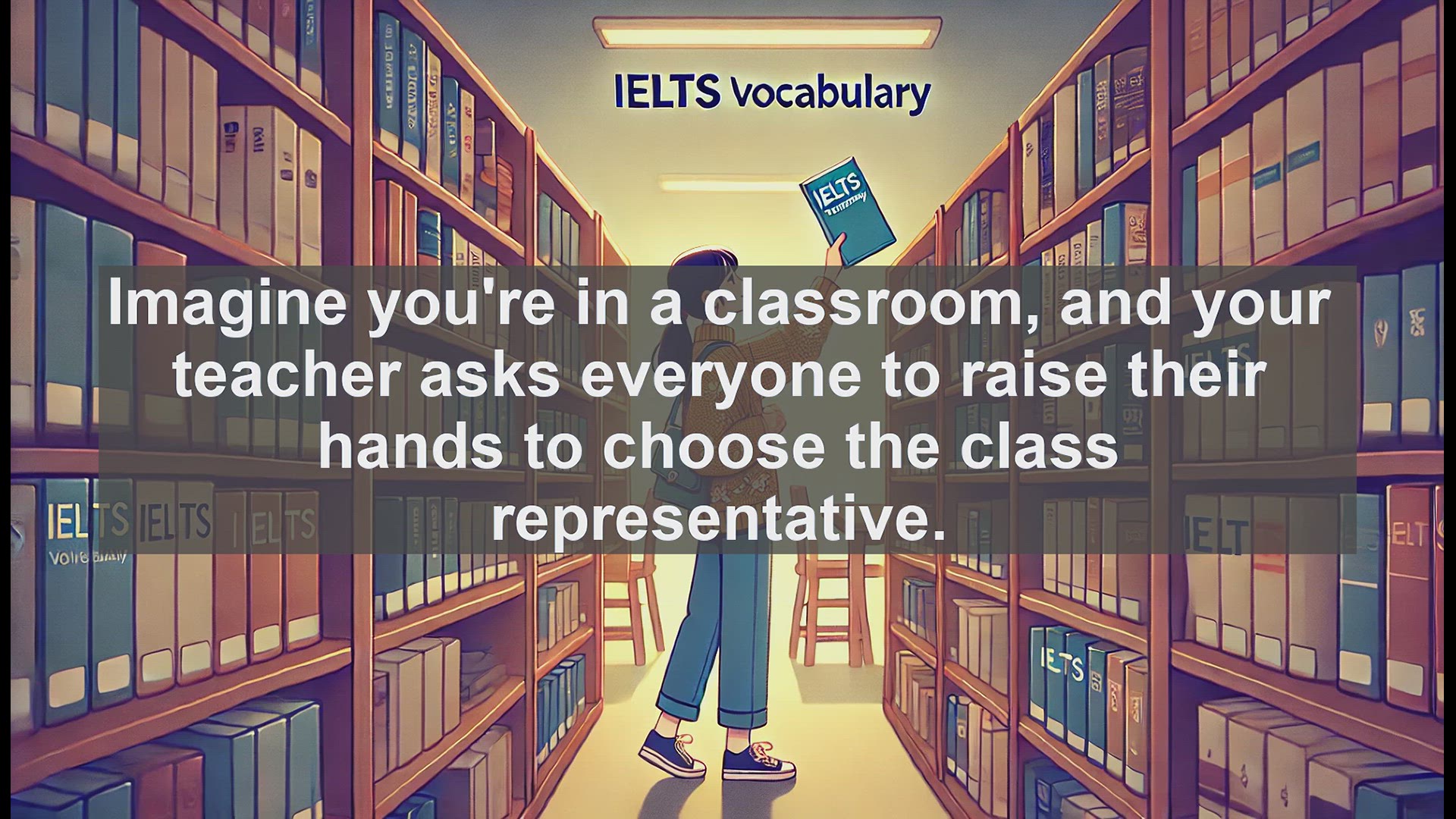 'Video thumbnail for 2500 Must Know IELTS 5.5 Vocabulary - What is an Election? Understanding Voting and Democracy'