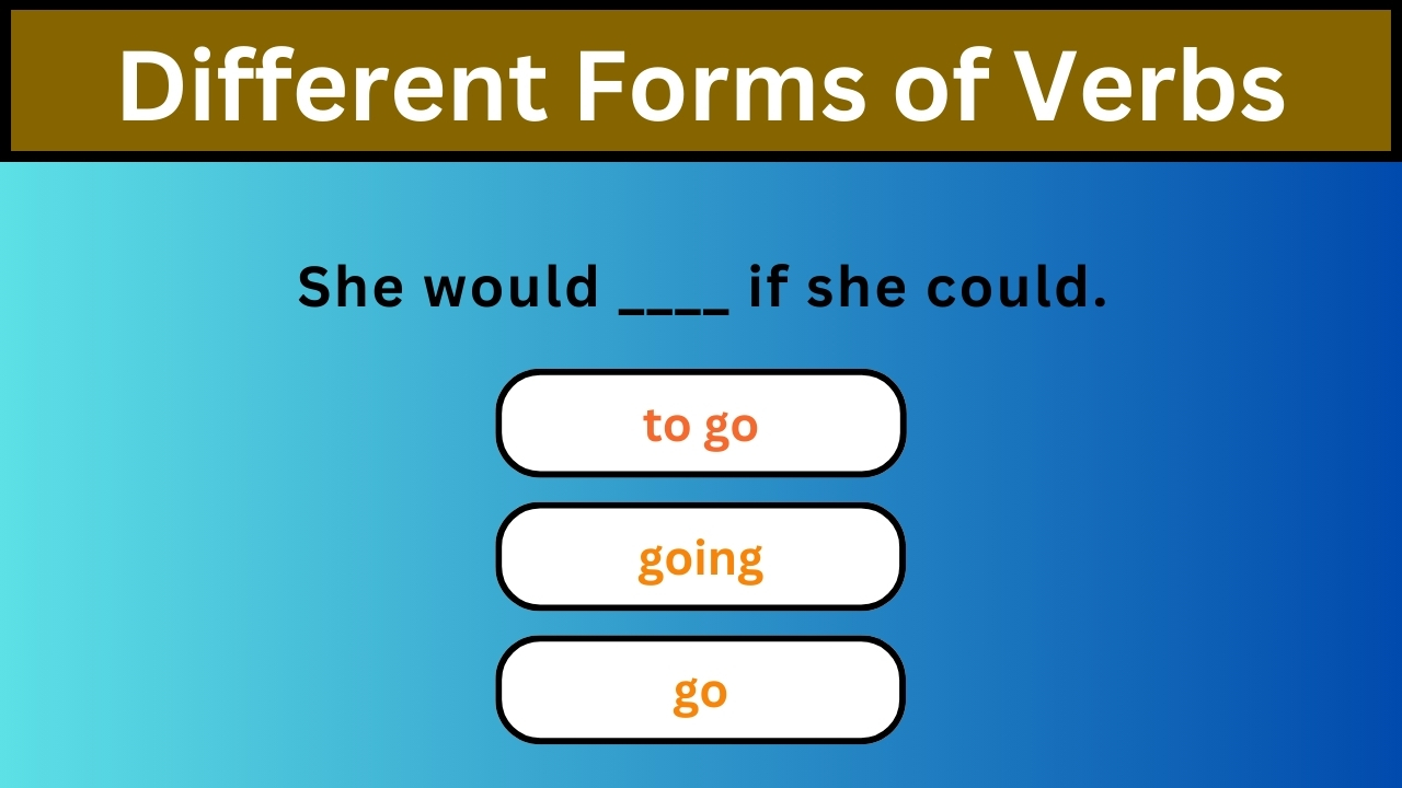 Video thumbnail for English Grammar Practice || Different Forms of Verbs Part 3 || English Grammar Test