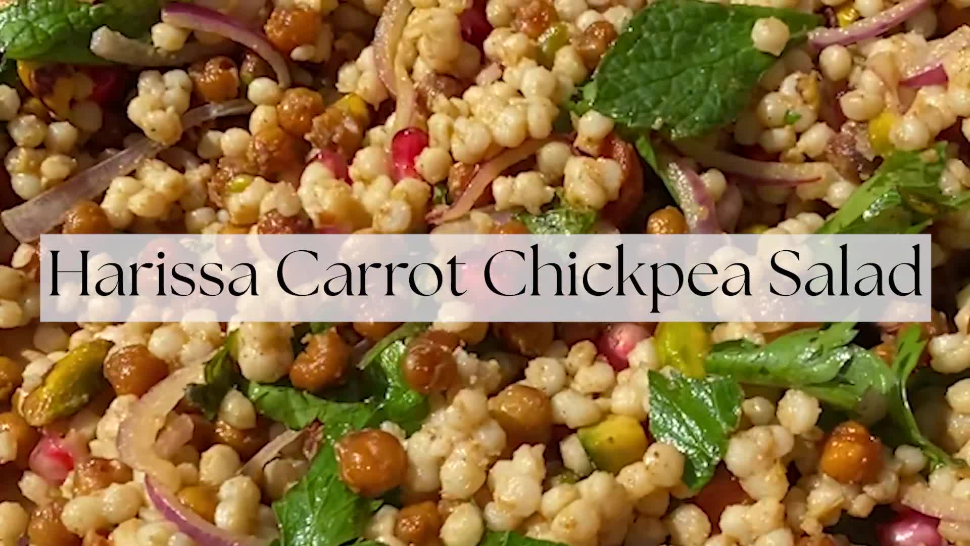 'Video thumbnail for Harissa Carrot Chickpea Salad'