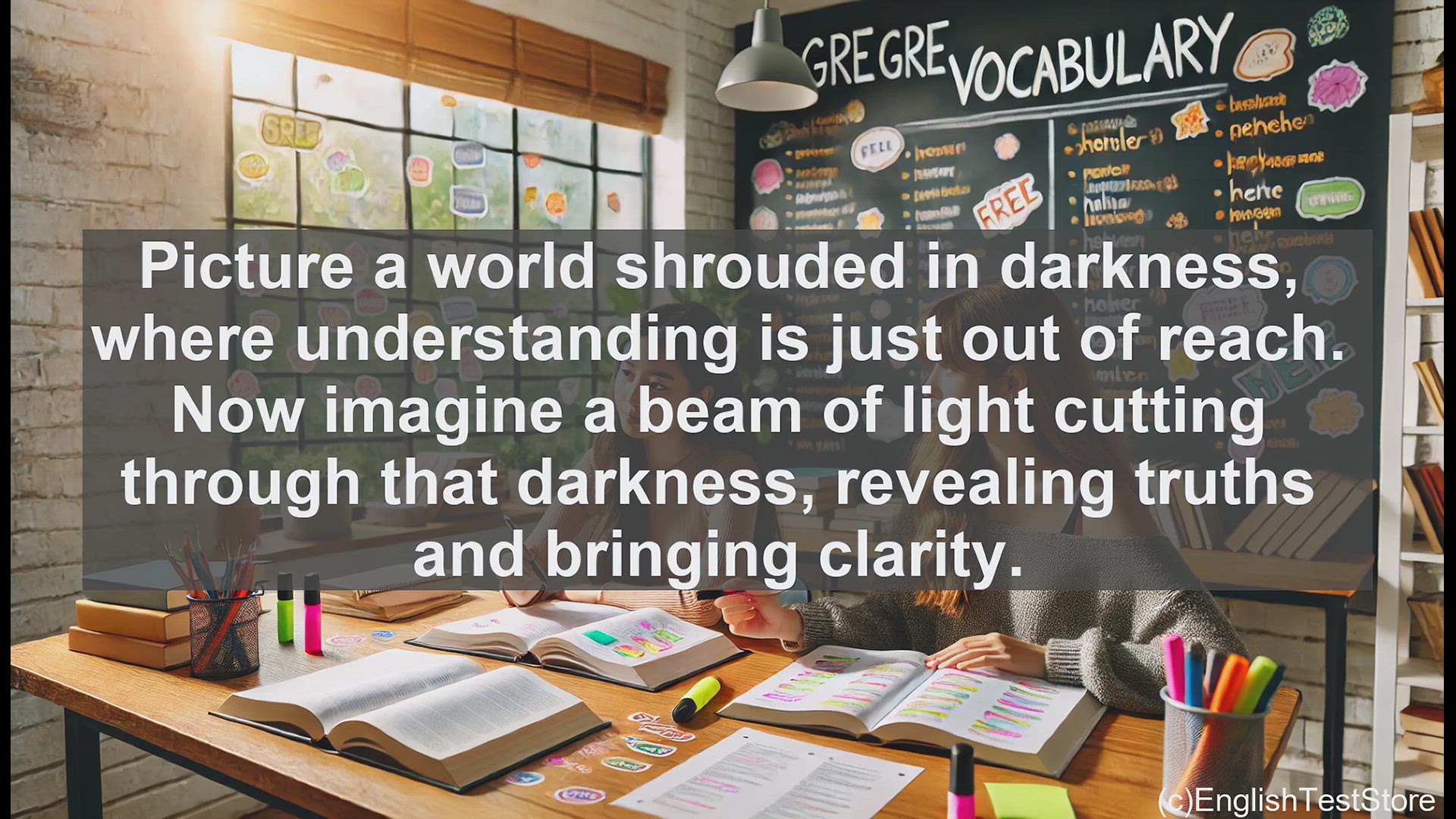 'Video thumbnail for GRE Vocabulary Lesson: Illuminate - Shedding Light on a Powerful Vocabulary Word'