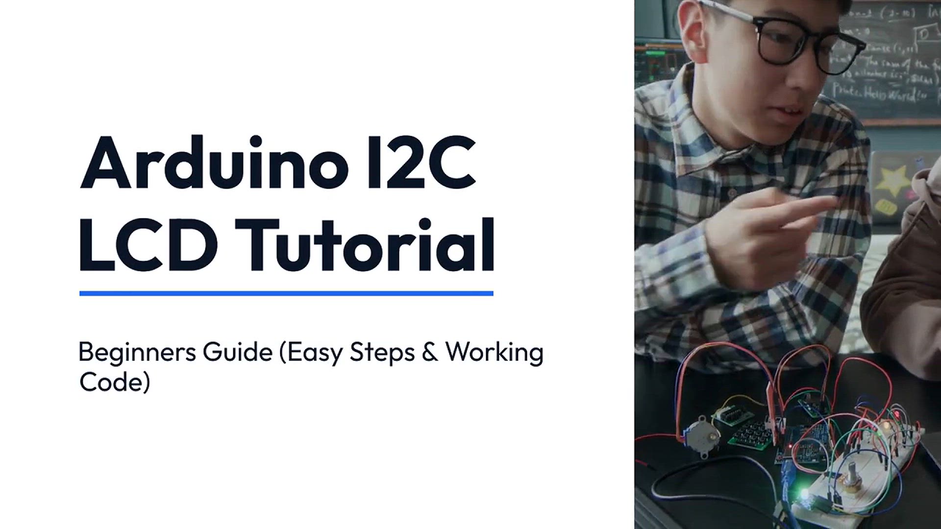 'Video thumbnail for Arduino I2C LCD Tutorial Beginners Guide'