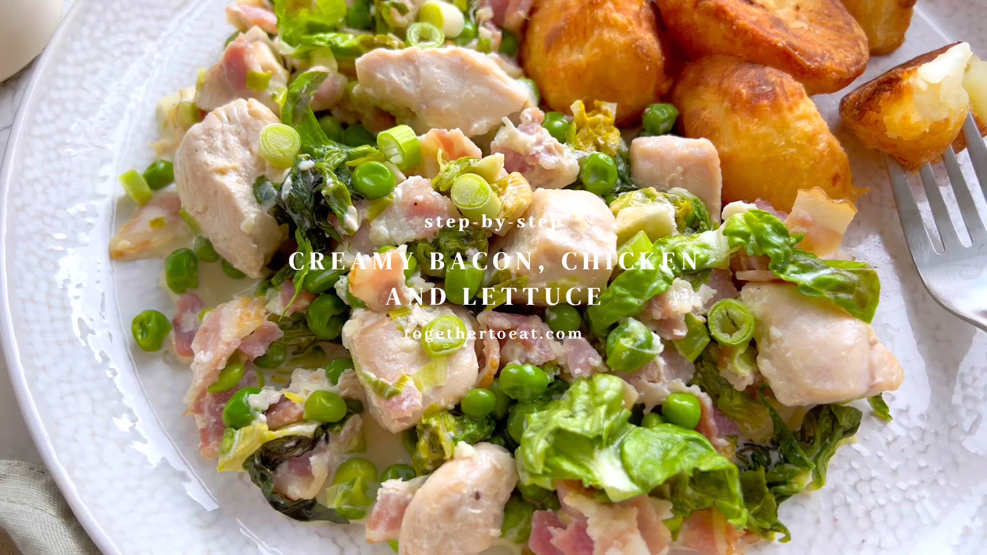 'Video thumbnail for Creamy Bacon Chicken and Lettuce'