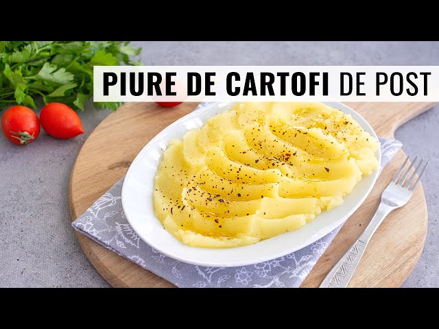 'Video thumbnail for Cum să faci un piure de cartofi de post fin, cremos și gustos | Bucate Aromate'