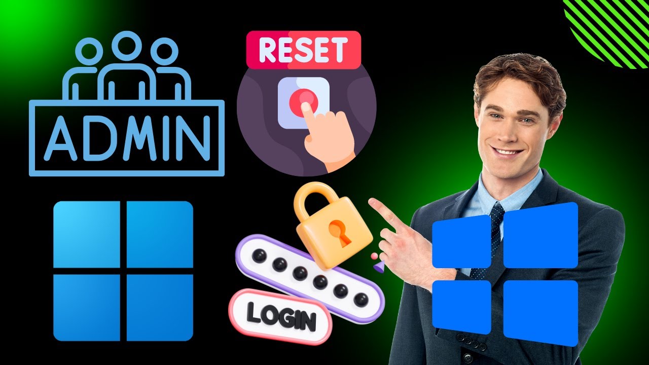 'Video thumbnail for How to Reset or Change Local Administrator User Account Password on Windows 11 or 10 | GearUpWindows'