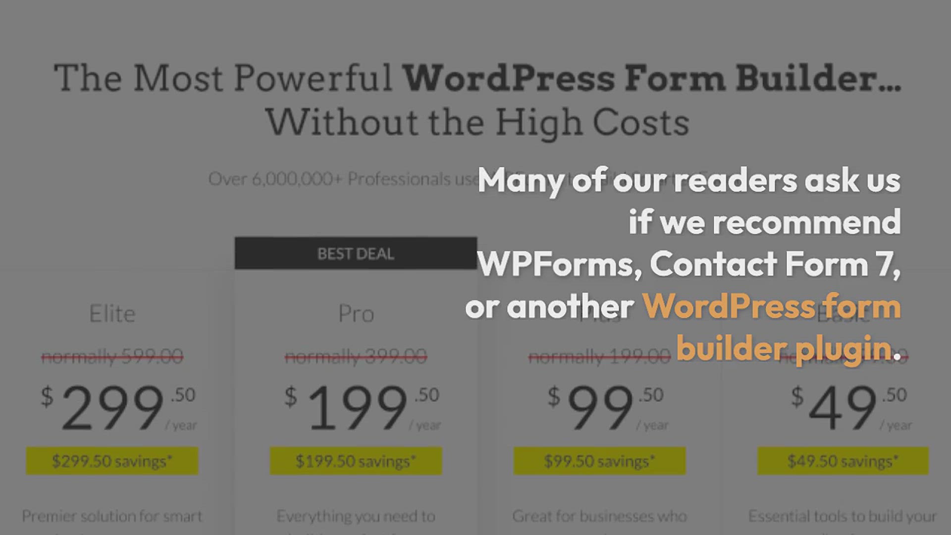 'Video thumbnail for Contact Form 7 vs. WPForms: The Best Option for WordPress'
