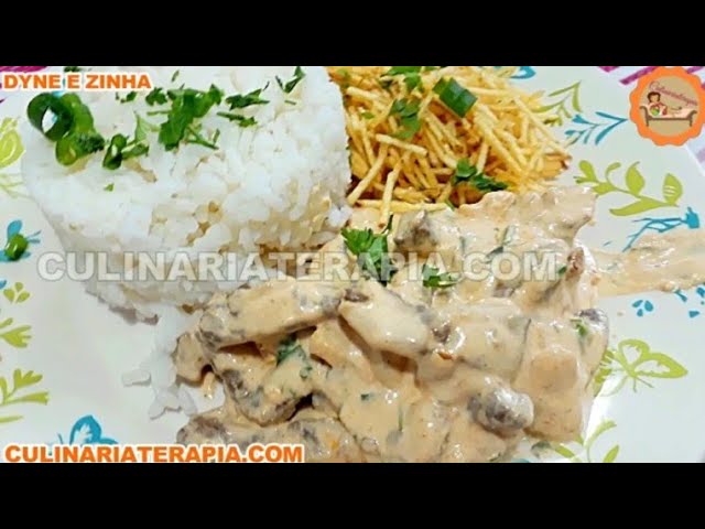 'Video thumbnail for O MELHOR STROGONOFF CREMOSO DE CARNE @Culinariaterapia'