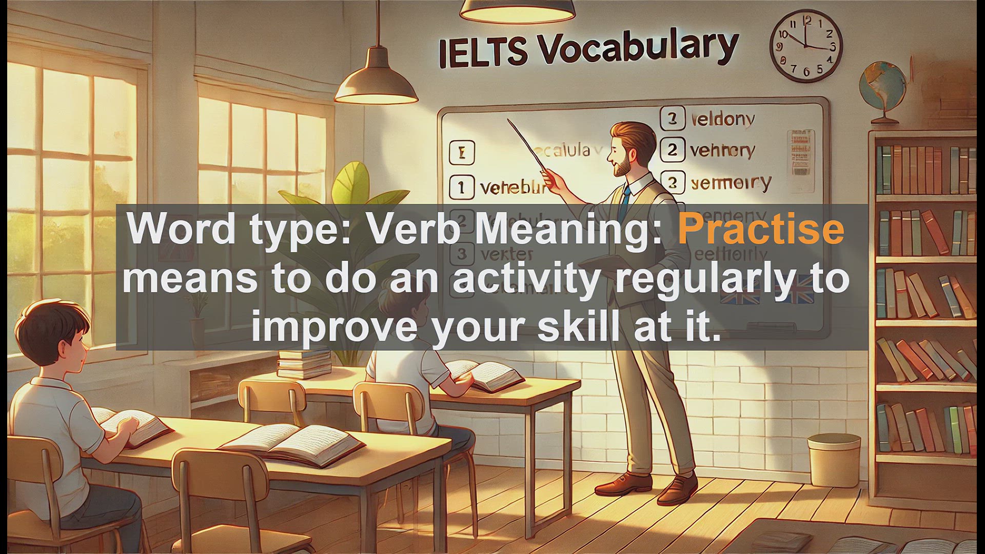 'Video thumbnail for 2500 Must Know IELTS 5.5 Vocabulary - Mastering 'Practise': A Key Word for IELTS Success'