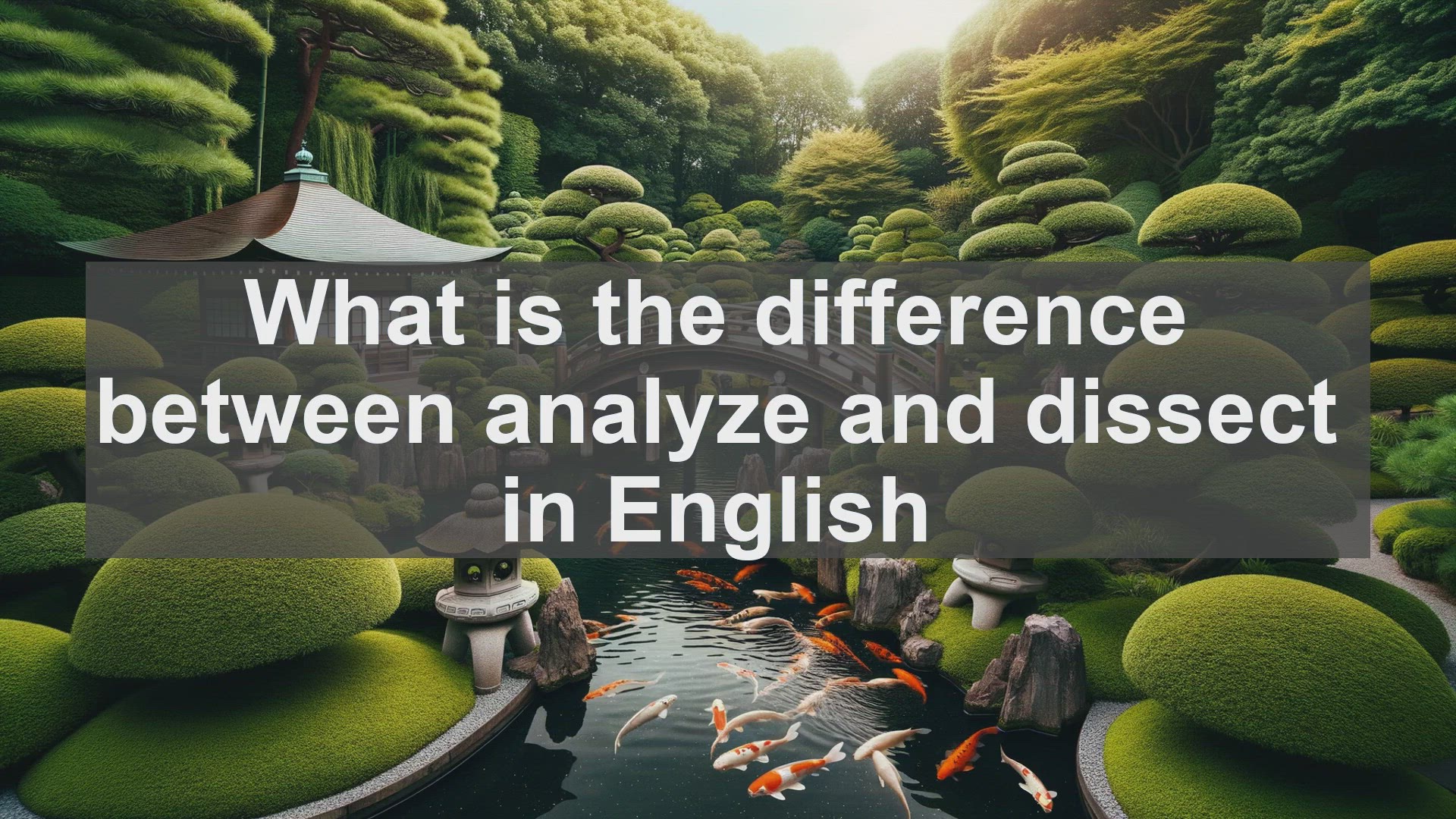 'Video thumbnail for What is the difference between analyze and dissect in English?'