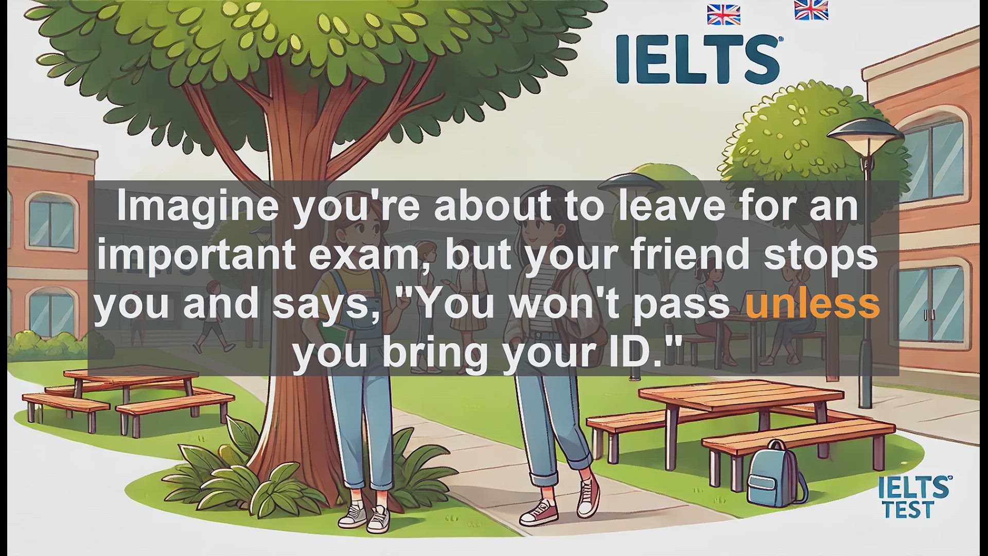 'Video thumbnail for 2500 Must Know IELTS 5.5 Vocabulary - How to Use 'Unless' Correctly in English'