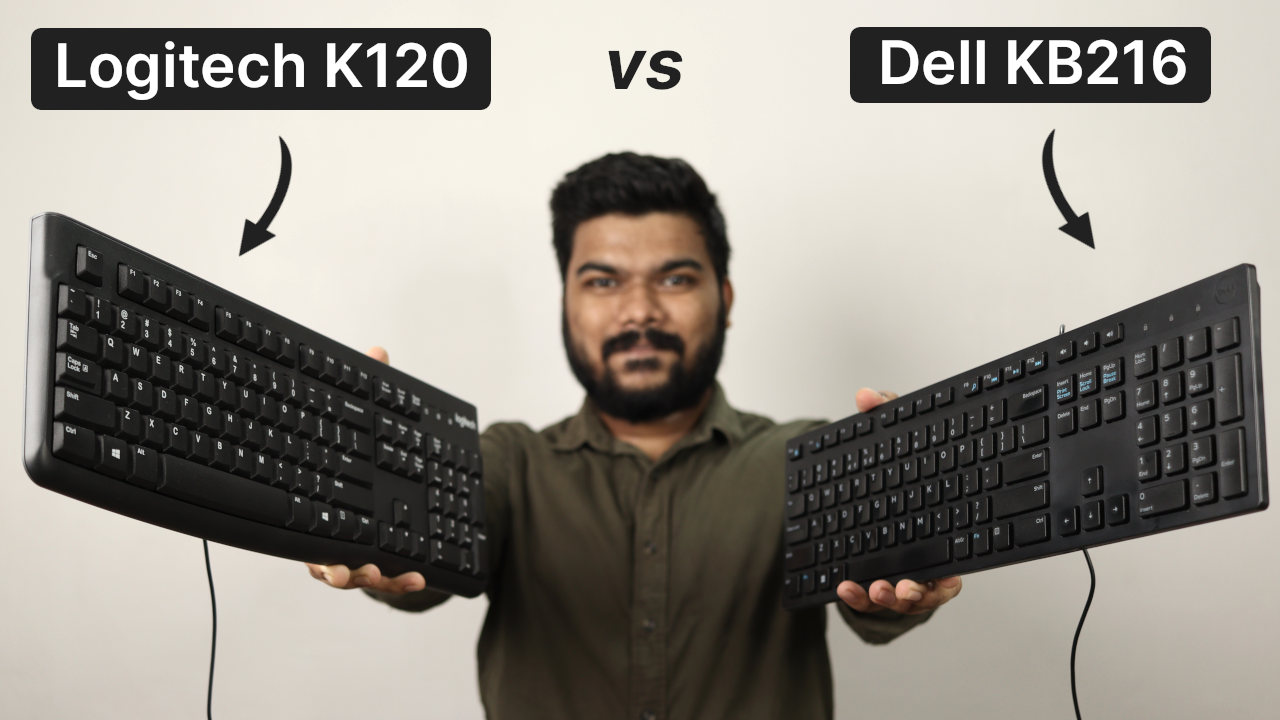 'Video thumbnail for Logitech K120 vs Dell KB216: Which is Best Wired Keyboard Under ₹1000?'