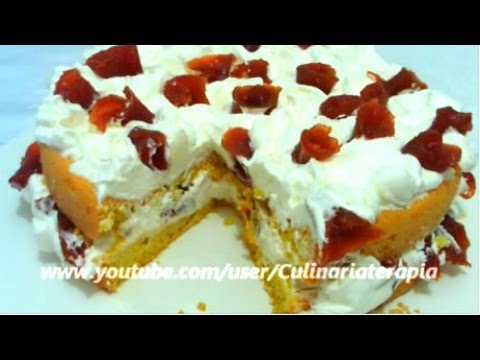 'Video thumbnail for BOLO BROA DE FUBÁ CREMOSO RECHEADO COM REQUEIJÃO E CHANTILLY COM GOIABADA'