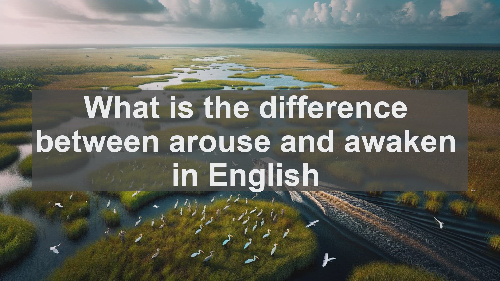 'Video thumbnail for What is the difference between arouse and awaken in English?'