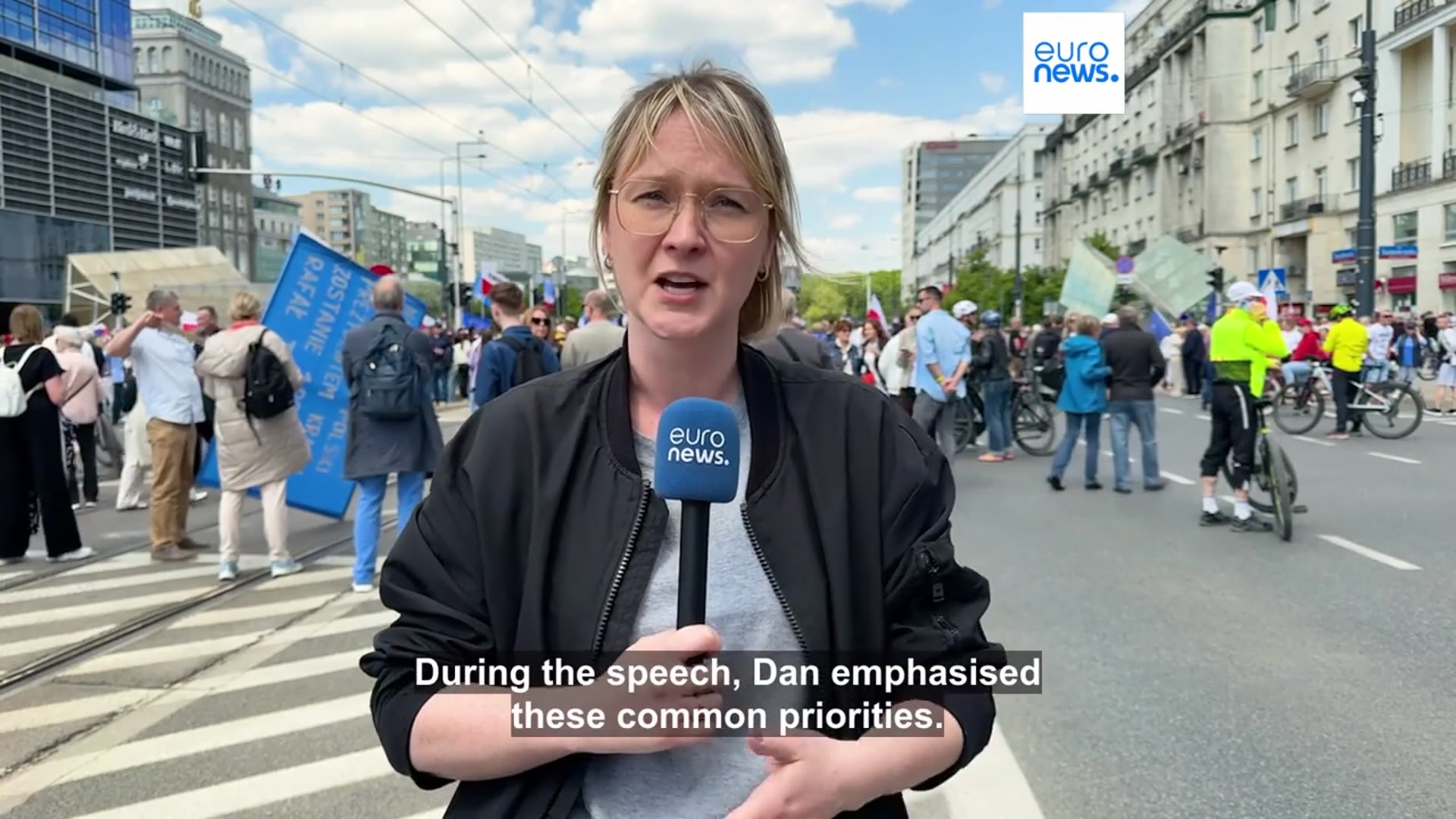'Video thumbnail for Romanian president-elect visits Poland's Tusk and endorses Trzaskowski ahead of election runoff'