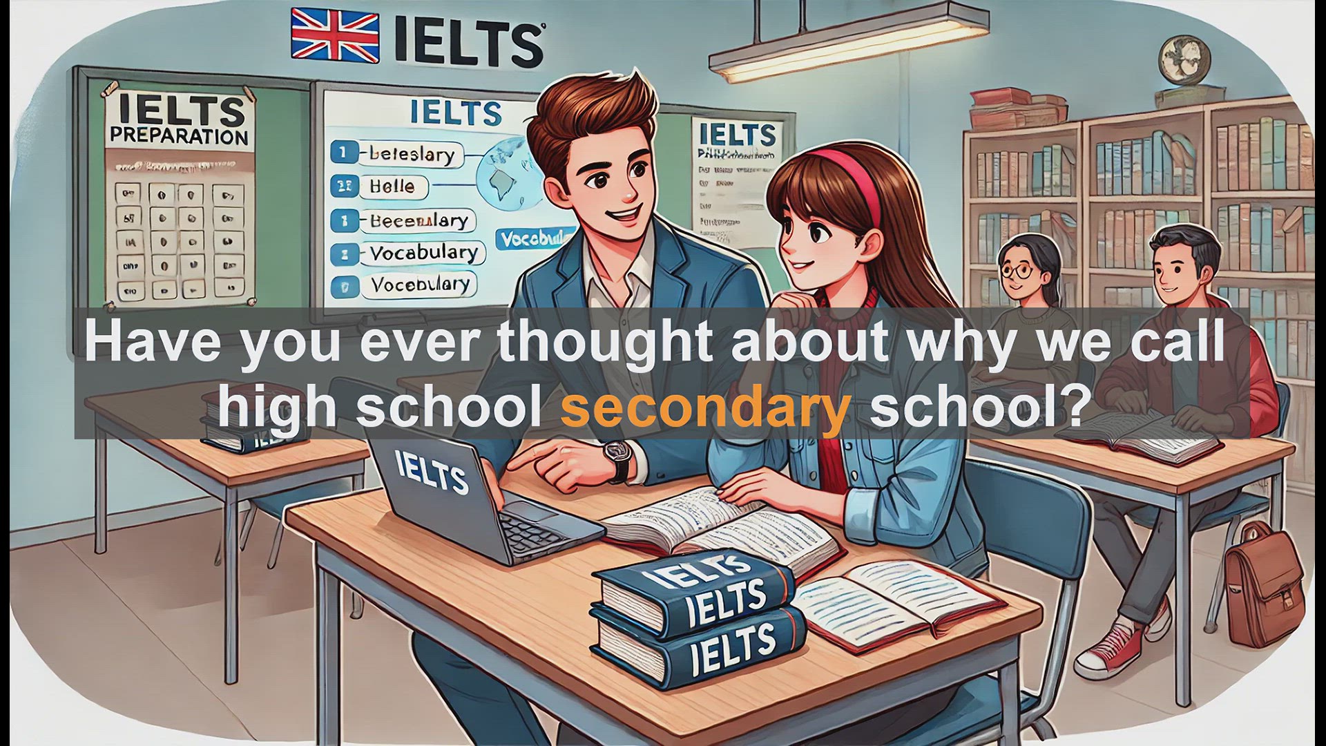 'Video thumbnail for 2500 Must Know IELTS 5.5 Vocabulary - Understanding 'Secondary': A Key Word for IELTS Success'