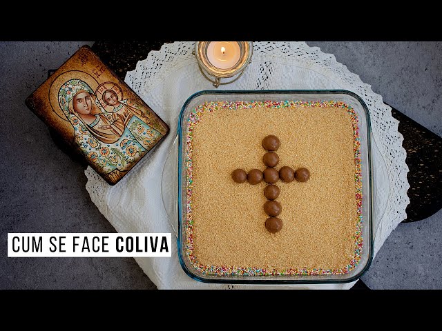 'Video thumbnail for Cum se face coliva tradițională din arpacaș cu nucă și biscuiți | Bucate Aromate'