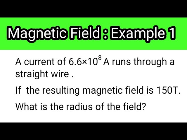 Video thumbnail for Magnetic Field in a straight wire: Finding the radius. #educationfoundationtutorials #magneticfields