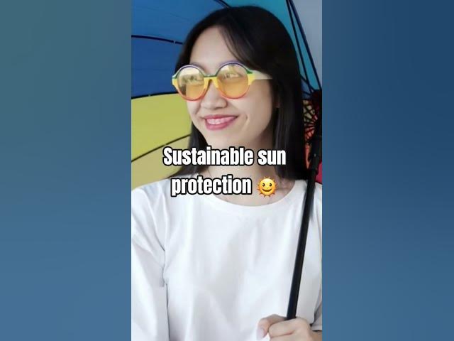 Video thumbnail for Sustainable sun protection 🌞 #facts #shorts #sustainability #ecofriendly #summer