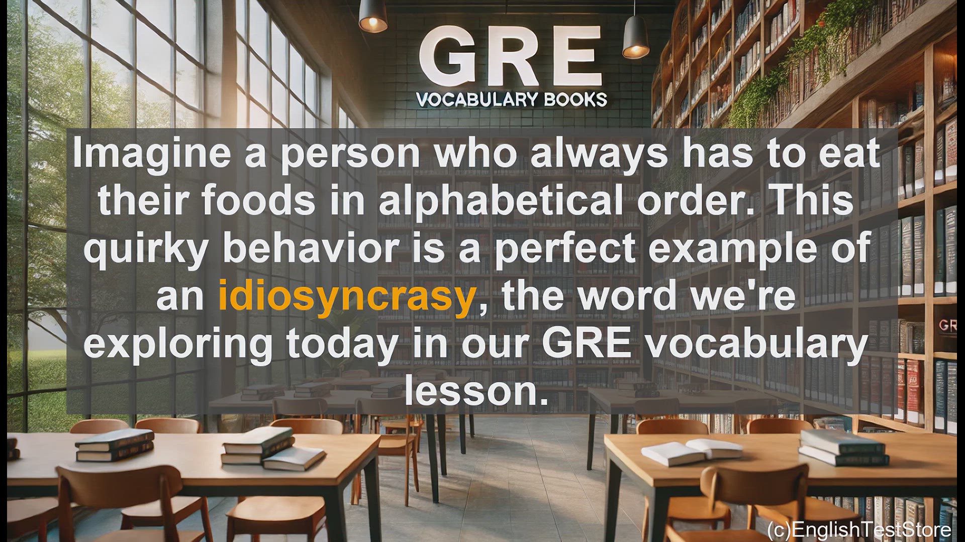 'Video thumbnail for GRE Vocabulary Lesson: Exploring the Unique Quirks of Idiosyncrasy'