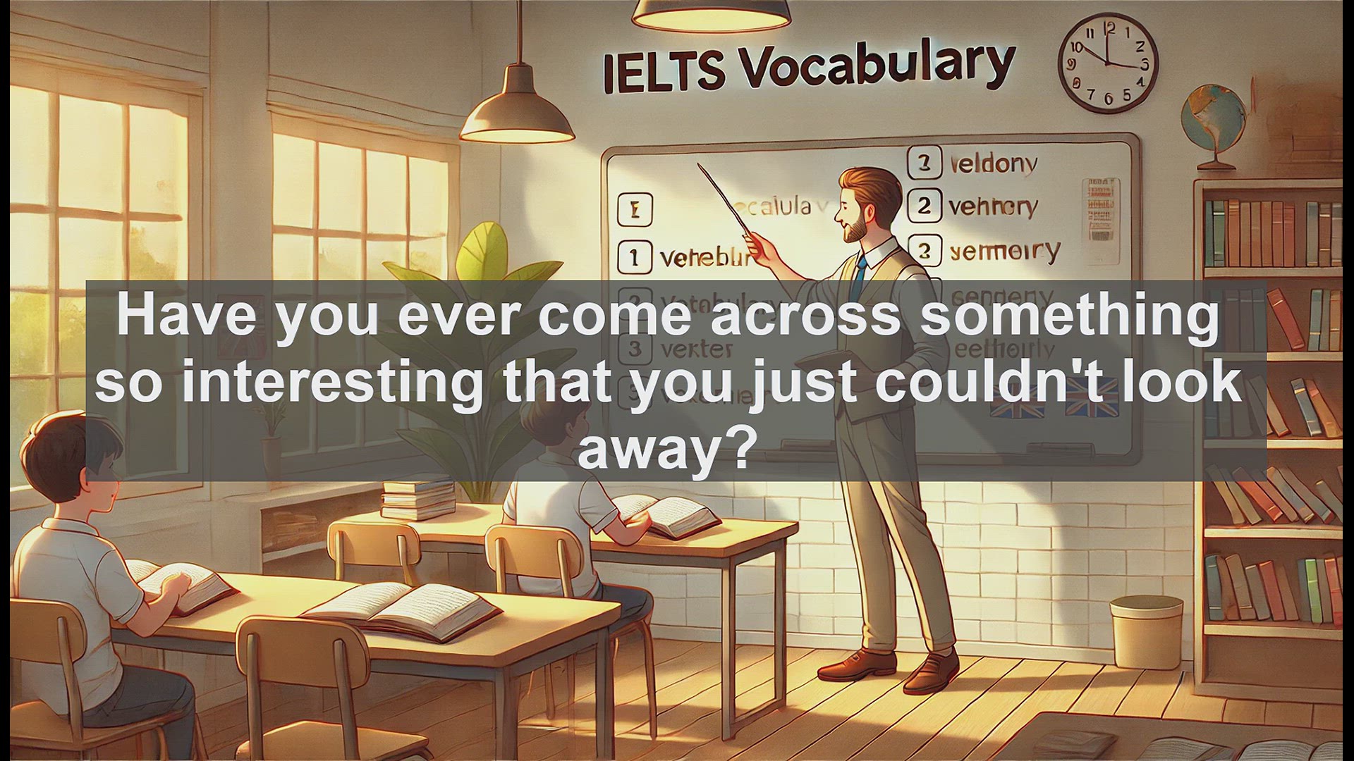 'Video thumbnail for 2500 Must Know IELTS 5.5 Vocabulary - How to Use 'Fascinating' in IELTS: Boost Your Score'