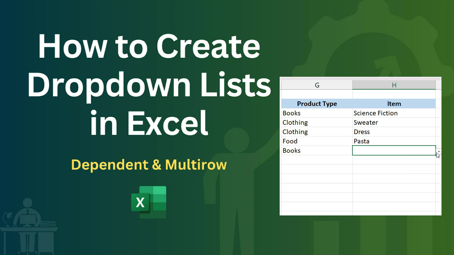 'Video thumbnail for How to create dropdown lists in Excel - Dependent & Multirow'