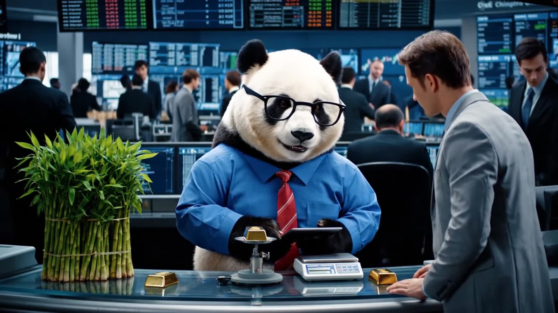 Video thumbnail for Panda Broker Trades Bamboo for Gold