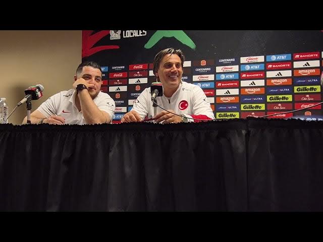 Video thumbnail for Türkiye Teknik Direktörü Vincenzo Montella ve orta saha oyuncusu Oruku Kökçü basın toplantısı