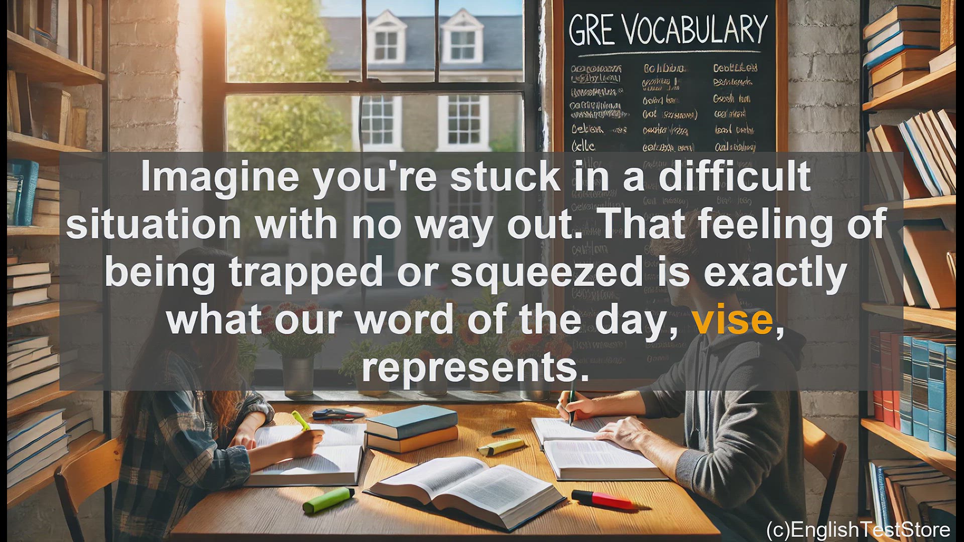 'Video thumbnail for GRE Vocabulary Lesson: Vise - The Grip That Holds'
