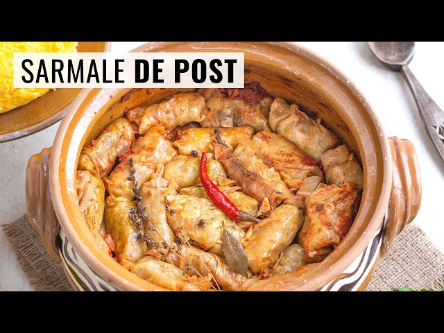 'Video thumbnail for Sarmale de post cu soia și ciuperci în foi de varză acră. Cea mai gustoasă umplutură de sarmale!'