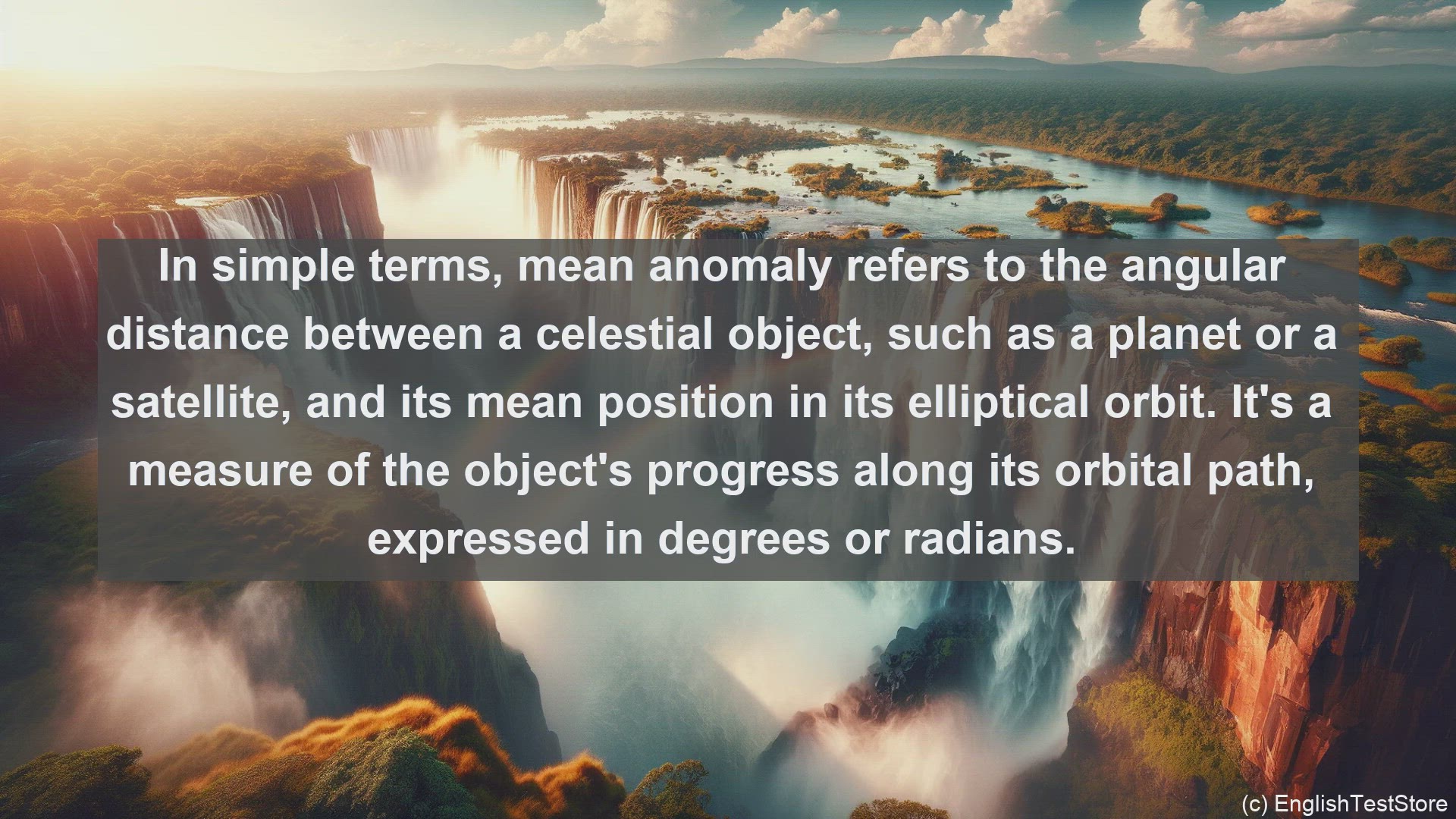 'Video thumbnail for Mean anomaly in science  definition and examples'