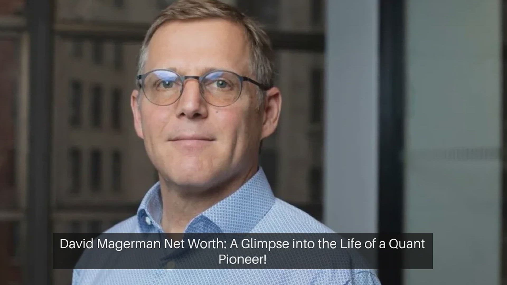 'Video thumbnail for David Magerman Net Worth: A Glimpse into the Life of a Quant Pioneer!'