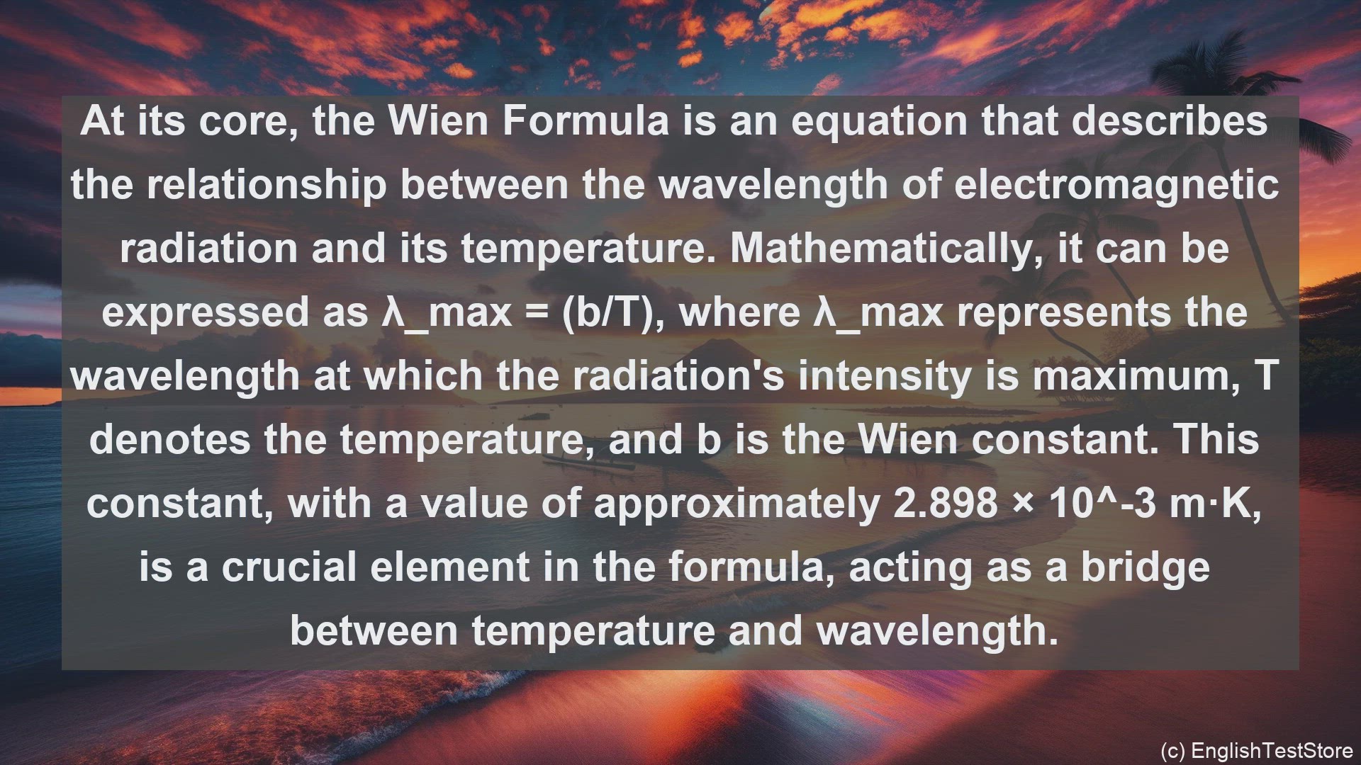 'Video thumbnail for Wien formula in science  definition and examples'