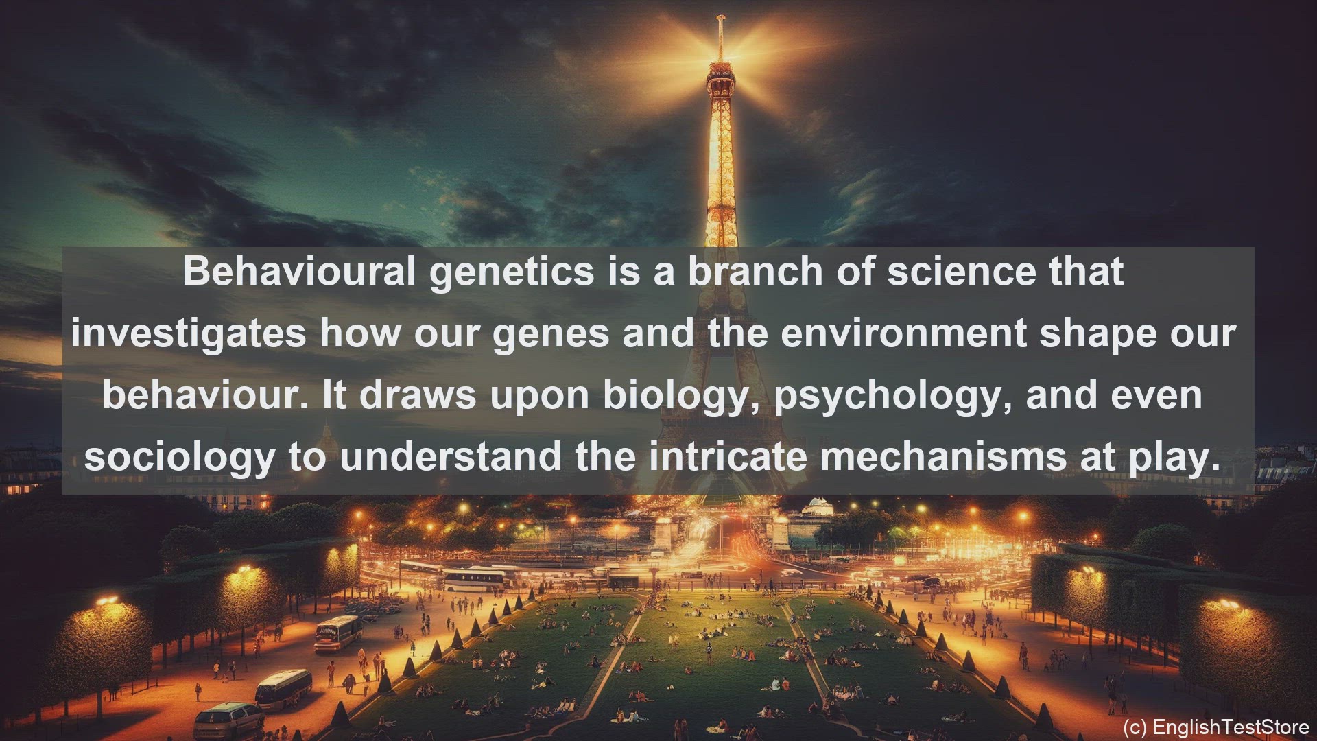 'Video thumbnail for Behavioural genetics in science  definition and examples'