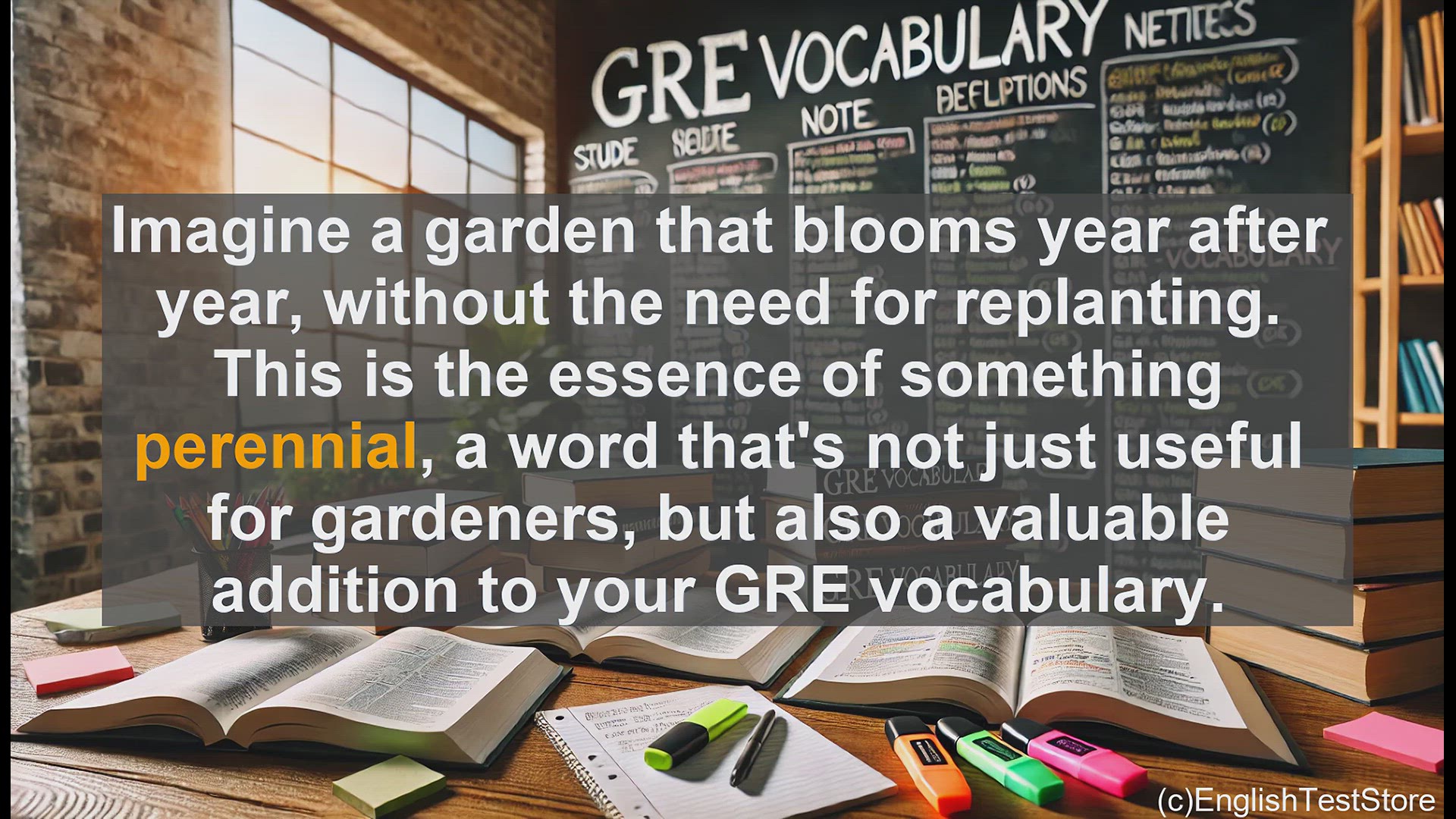 'Video thumbnail for GRE Vocabulary Lesson: The Enduring Nature of Perennials'
