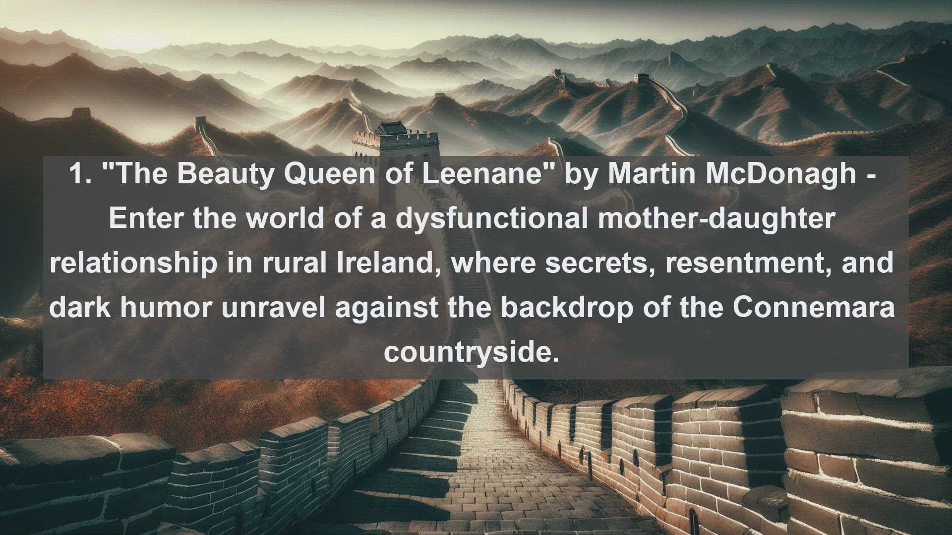 'Video thumbnail for Top 10 Irish Plays on Domestic Life'